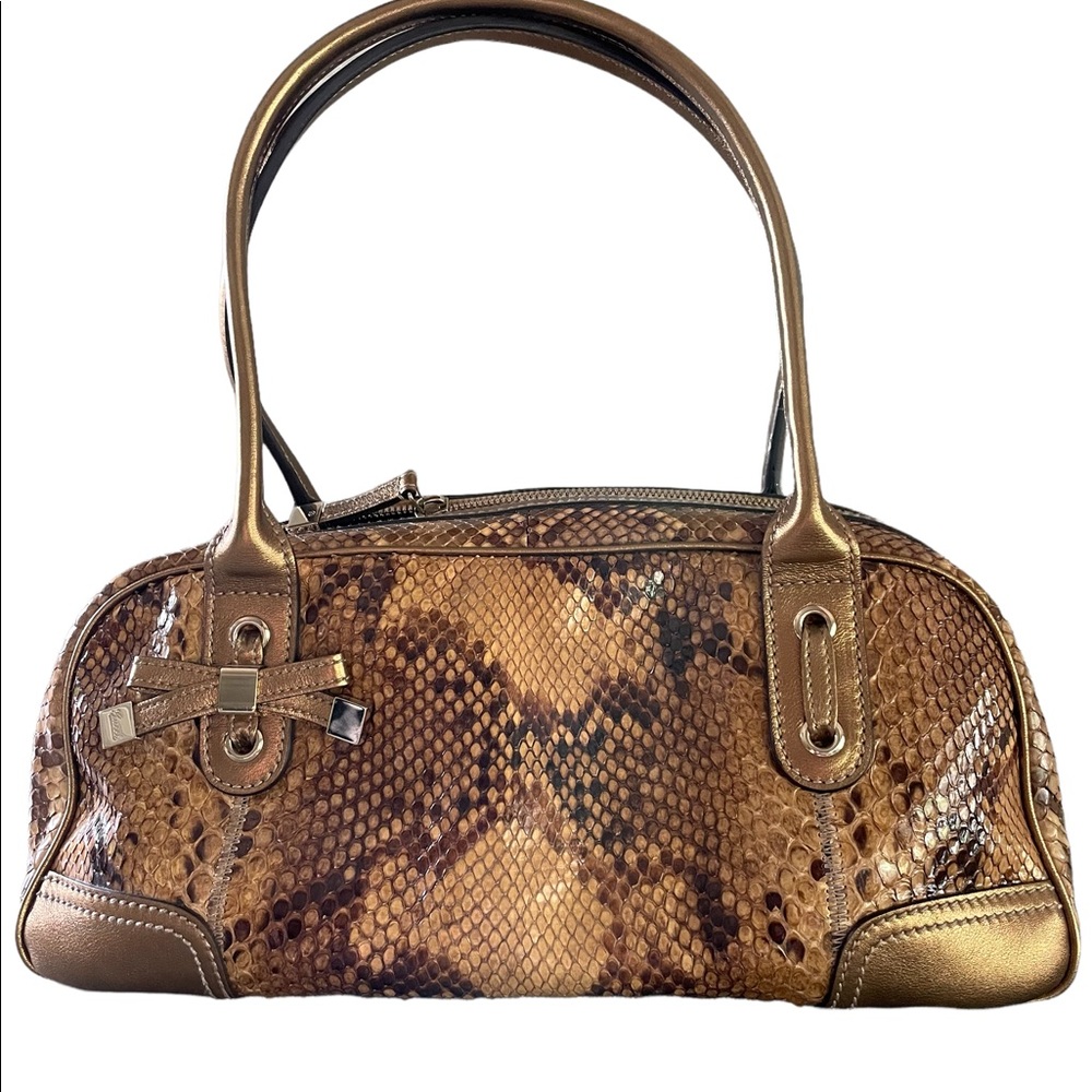 Gucci Python Bowler Purse NWT
